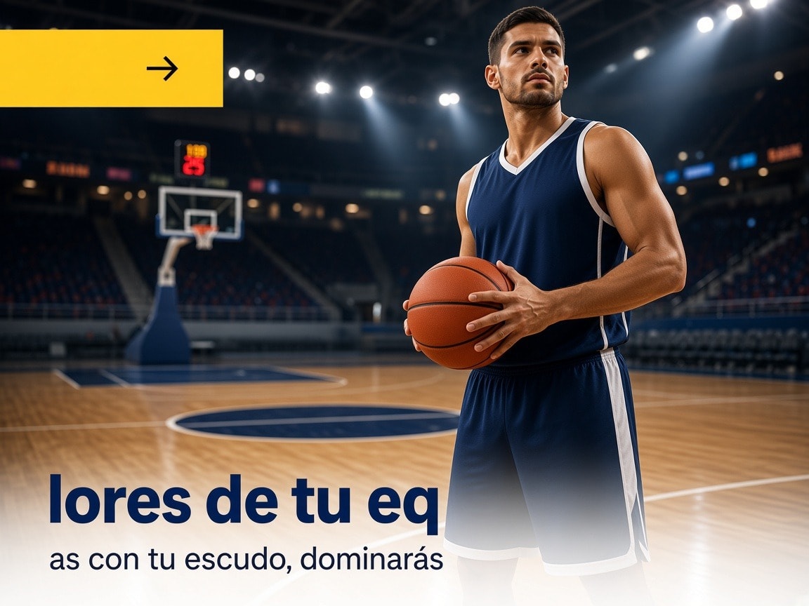 Canasta y balón de baloncesto