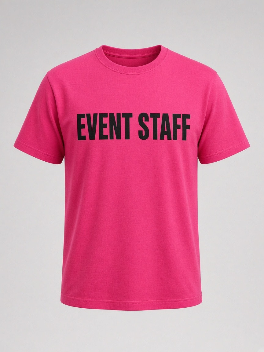 Camiseta de evento con zonas de marcaje